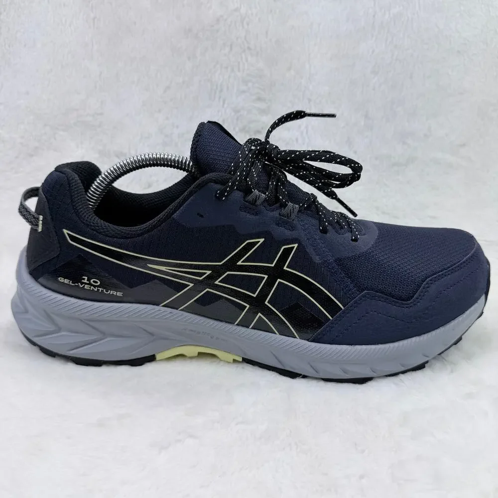 ASICS Gel Venture 10 Mens Trail Running Shoes Navy Size 11.5 1011B967 Shoe